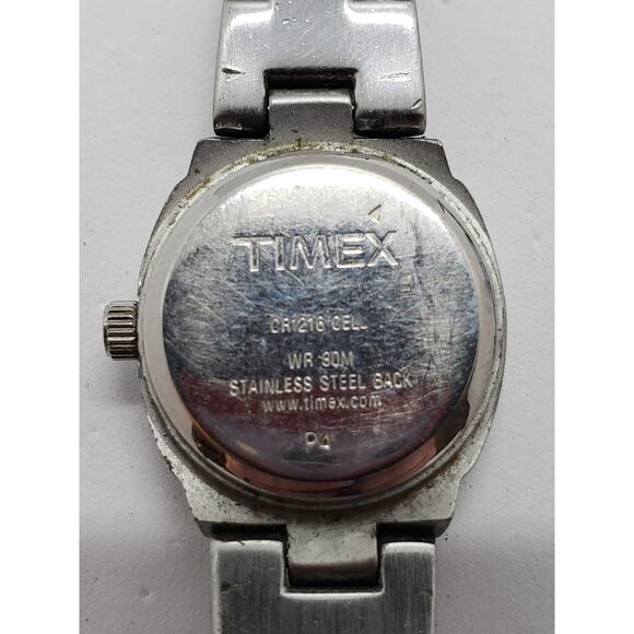 Women\'s Timex watch. Blue iridescent face. Silver band. Water resistant 30M main image 6